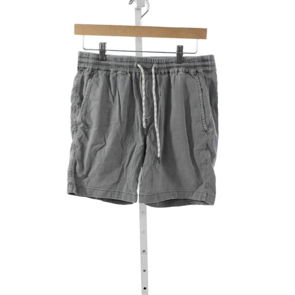 Faherty Brand Mens Chino Shorts Gray Drawstring 49% Organic Cotton Size S
